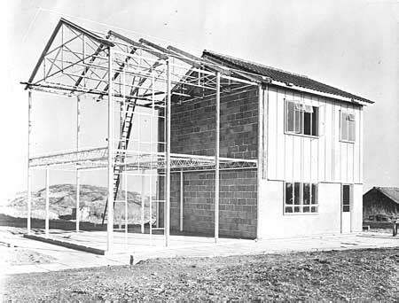 post war metal houses|houses built in 1950s uk.